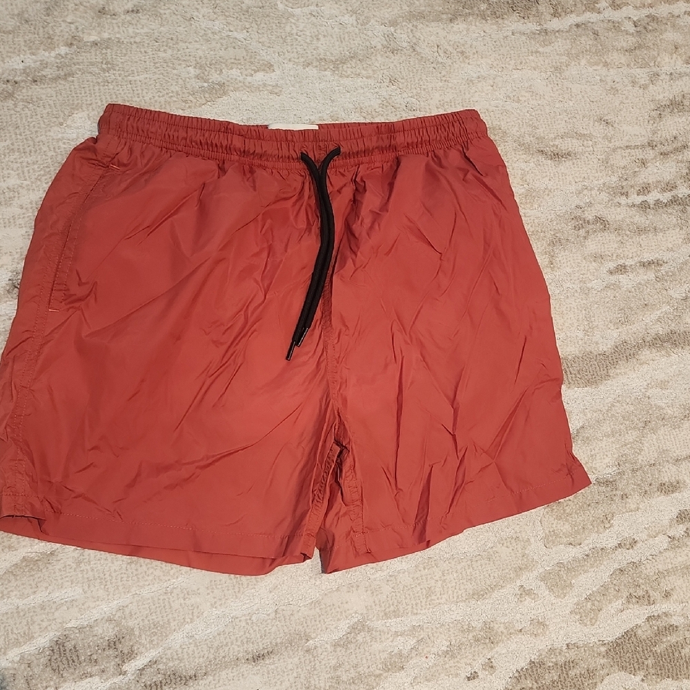 SOLID & STRIPED Burnt Orange Swim Shorts